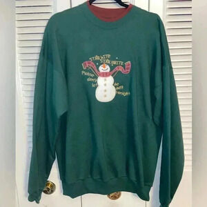 M&C Sportswear Christmas Snowman Sweater